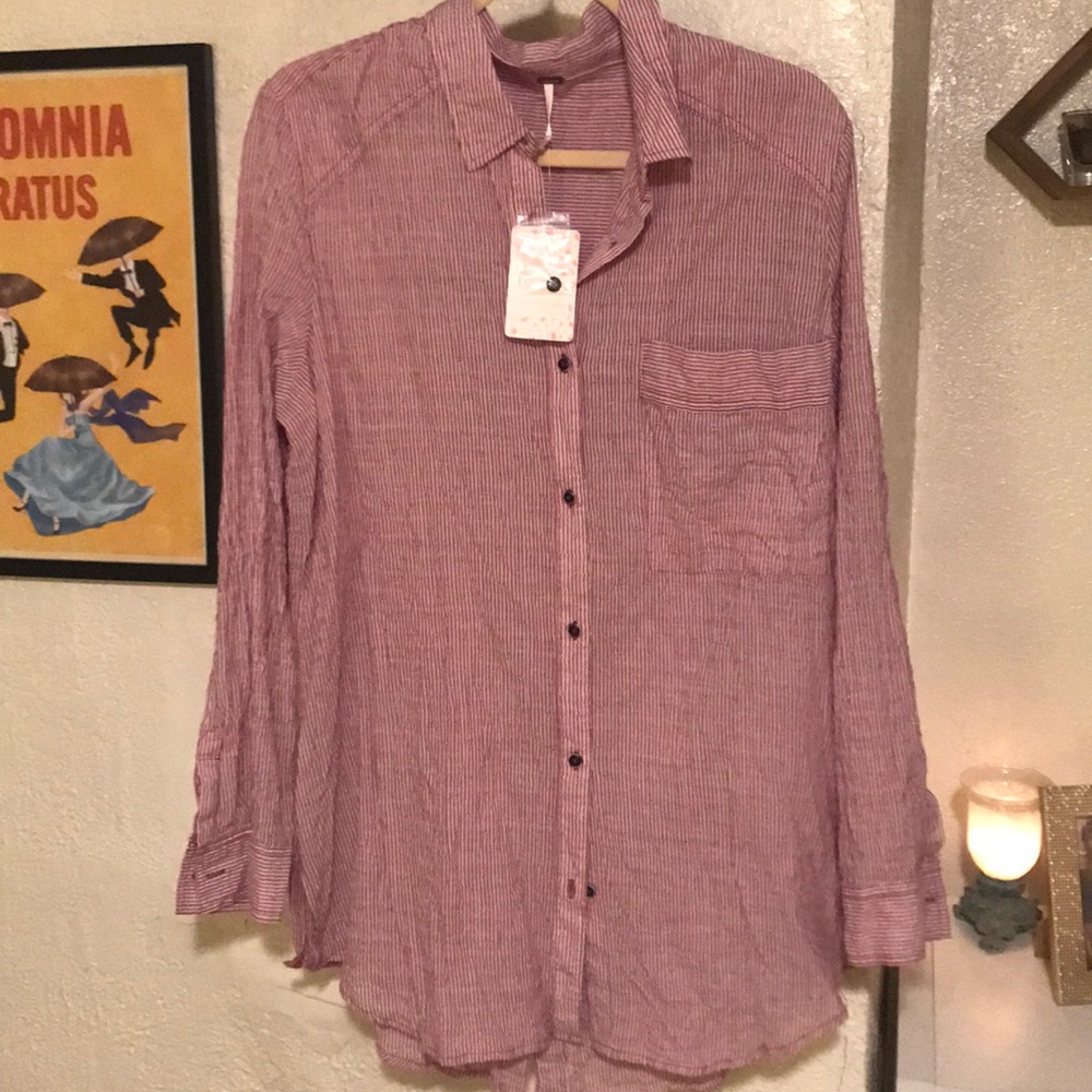 NWT Free People Button Down - Picture 2 of 5